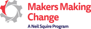 Makers Making Change logo with a gear icon.