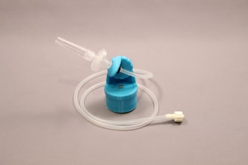 Sip and puff mouthpiece mount
