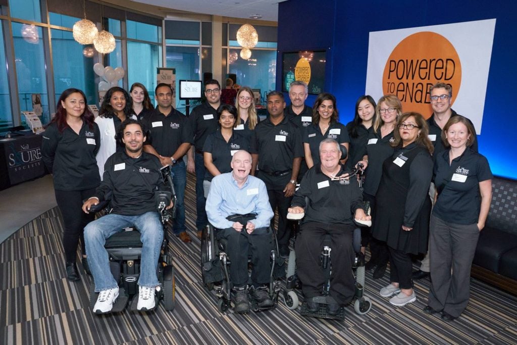Neil Squire staff at the Powered to Enable EA event.