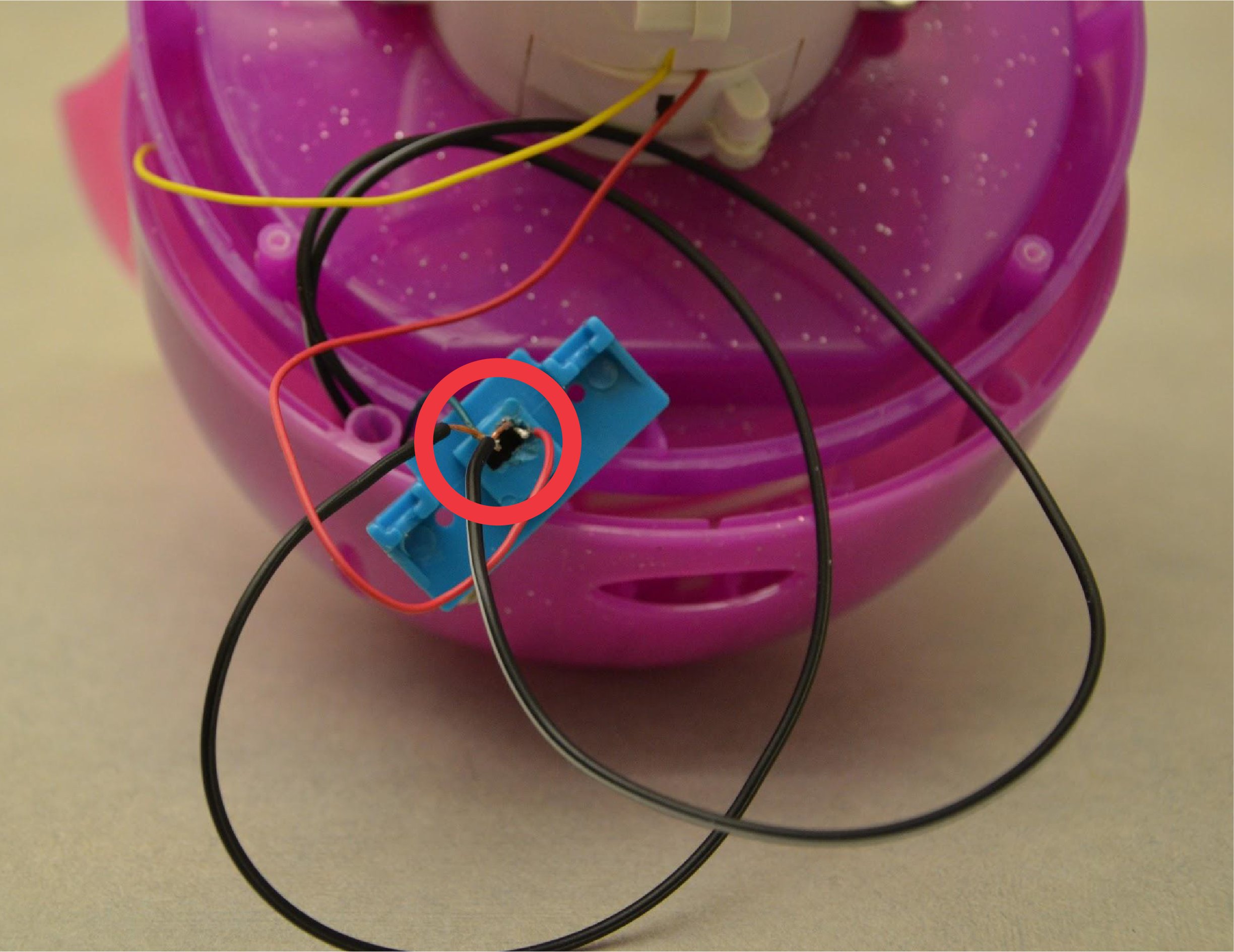 HuskyADAPT Bubble Blower soldering the wires