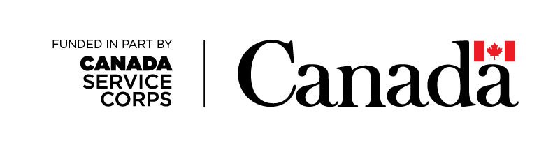 Official Government of Canada logo indicating that the program is funded in part by Canada Service Corps