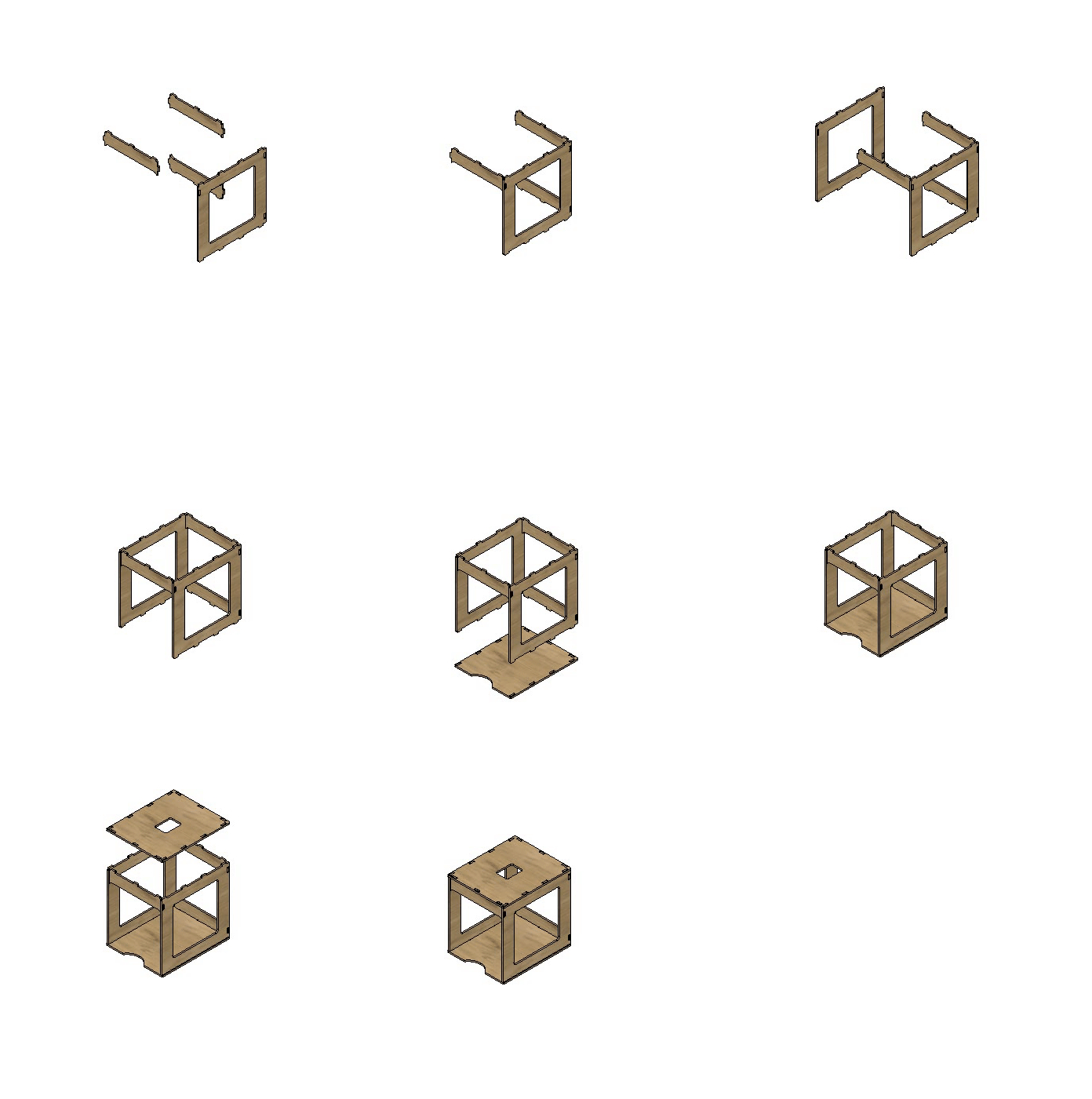 These are the assembly steps to construct the