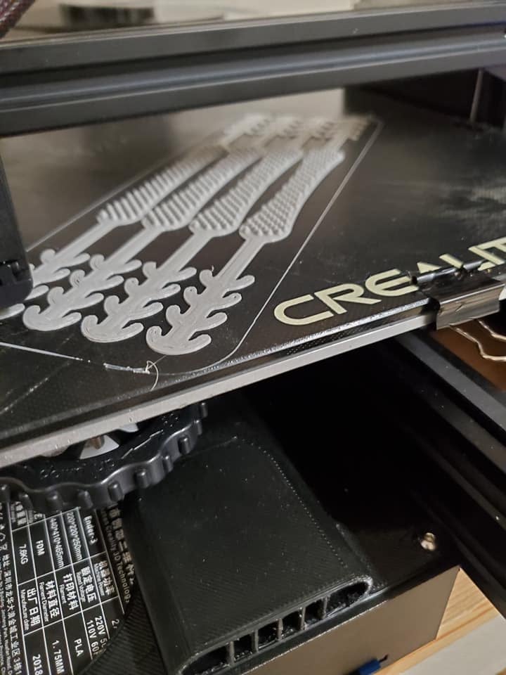 3D printed parts.
