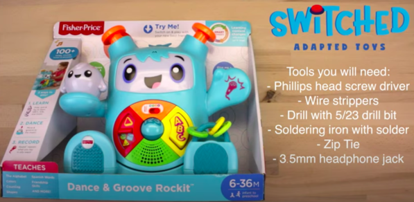 A Fisher Price Dance an Rockit Toy in its original packaging