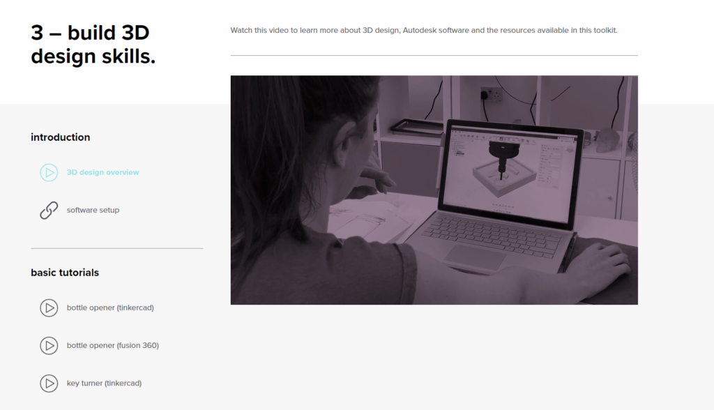 Make-Able website screen capture.