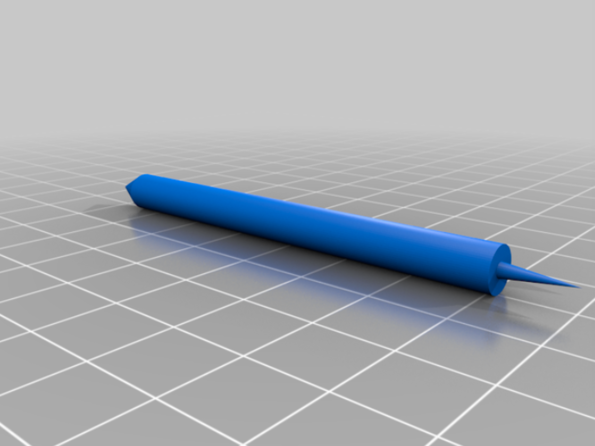 A CAD rendering of a Braille Stylus