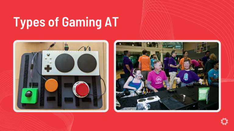 Graphic showing the types of gaming AT.
