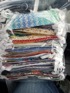 A bunch of materials stacked on top of each other.