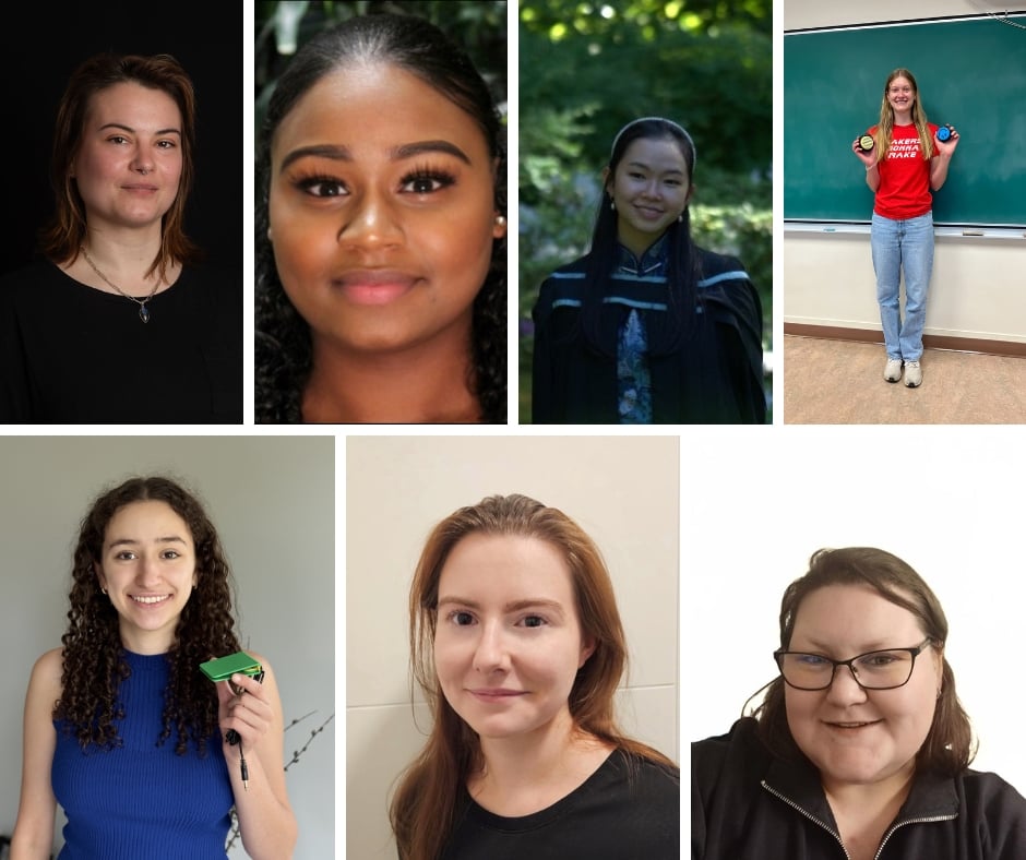 A collage of MMC's new team members: Kris, Samantha, Jorene, Grace, Yasmeen, Emily, and Heather.