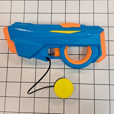 A MMC60 switch plugged into a large water gun toy