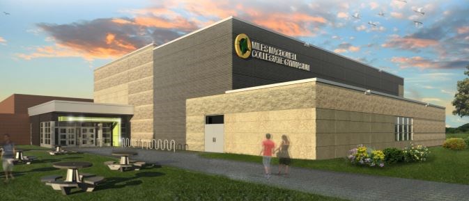 The exterior of Miles Macdonell Collegiate.