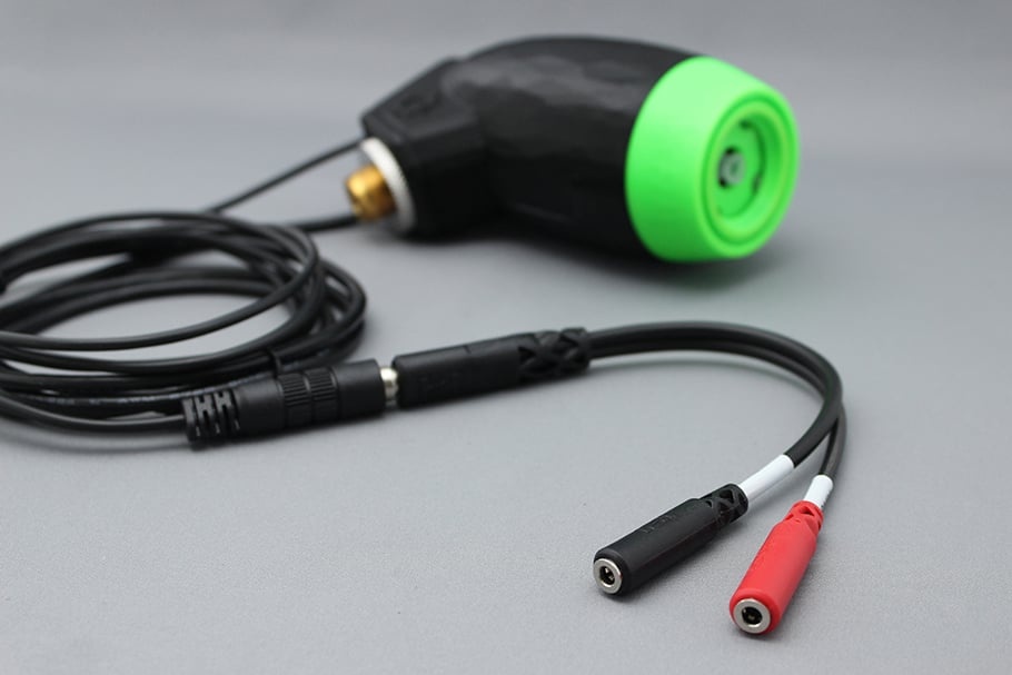 A LipSync with wires attached.