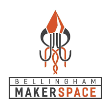 Orange and black logo for the Bellingham Makerspace.