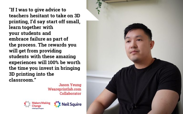 A photo of Jason Yeung, a collaborator at Print Lab.