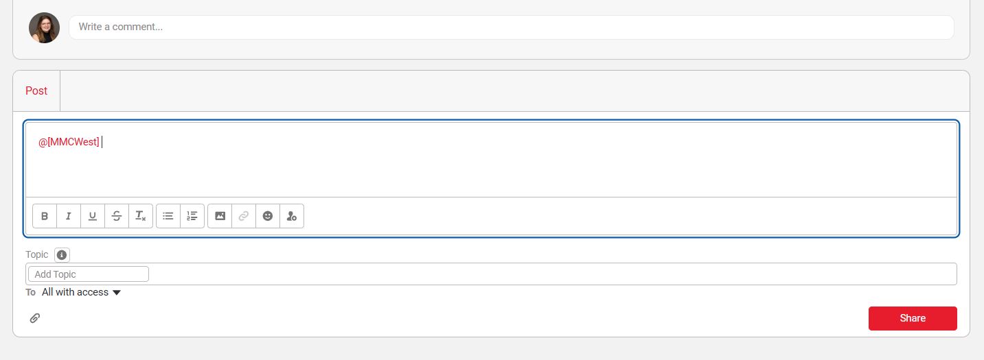 A screen shot of the chat function of the communication section of the maker requests from the web page.