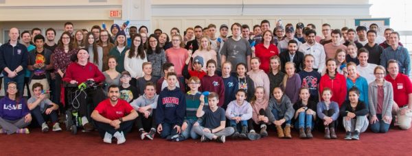 Group shot of Acadia University build participants.