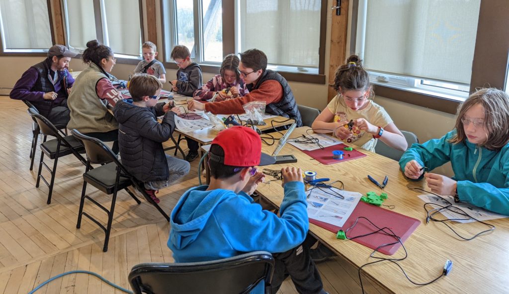 Youth Making Change at a build event.