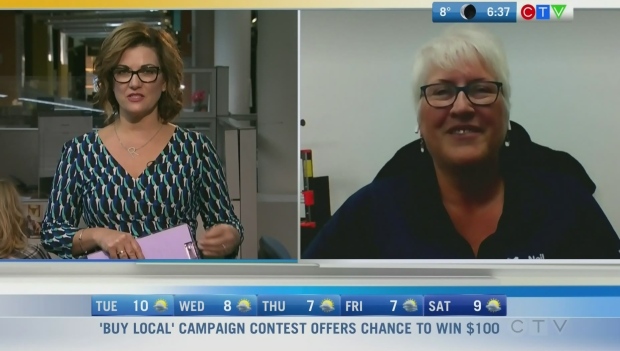 A CTV News segment featuring Suzanne, MMC staff.