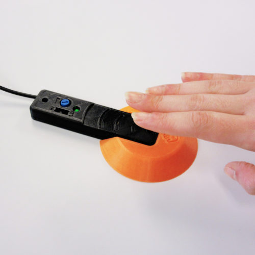 Image of hand waving over light proximity switch