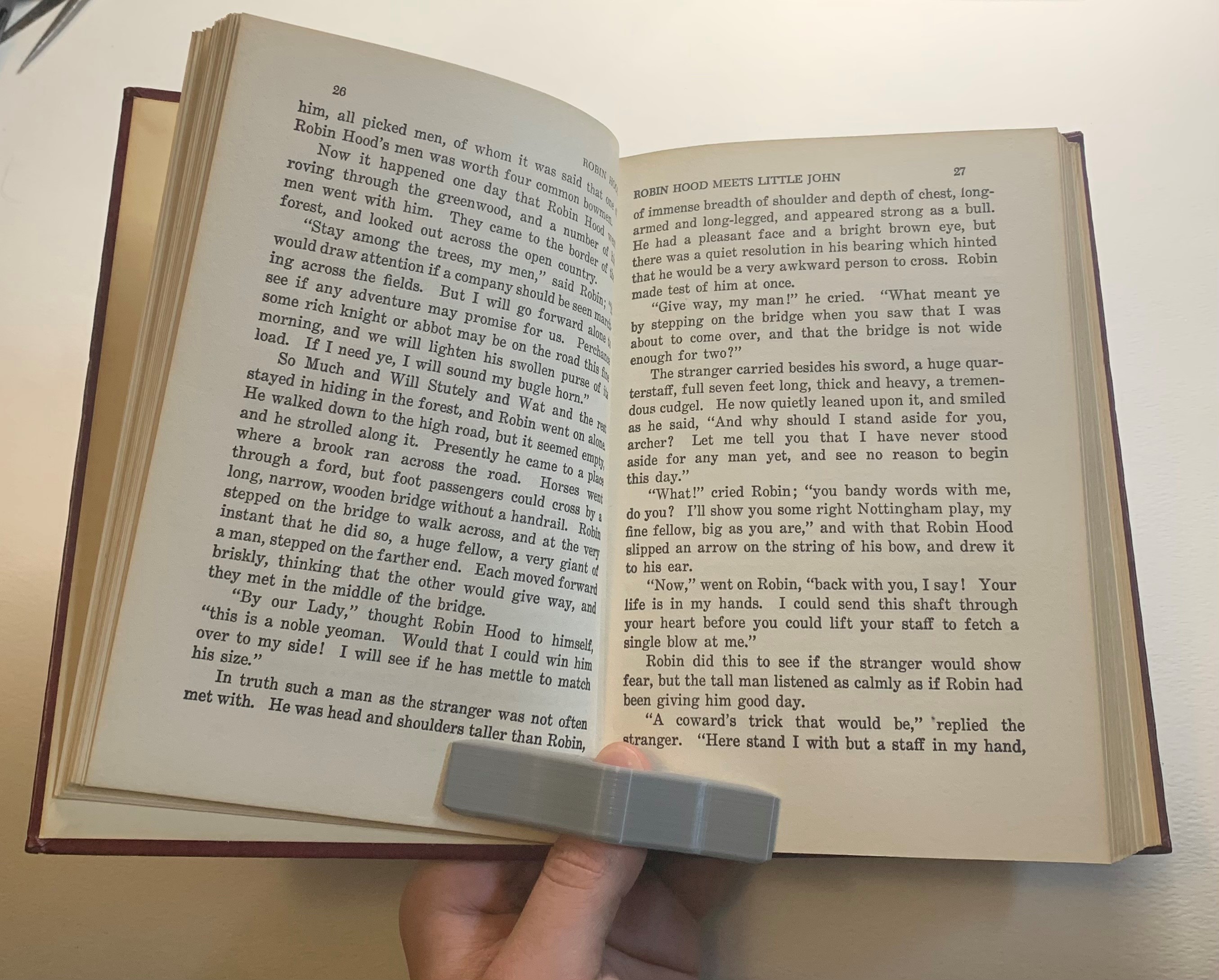 One Handed Book Holder