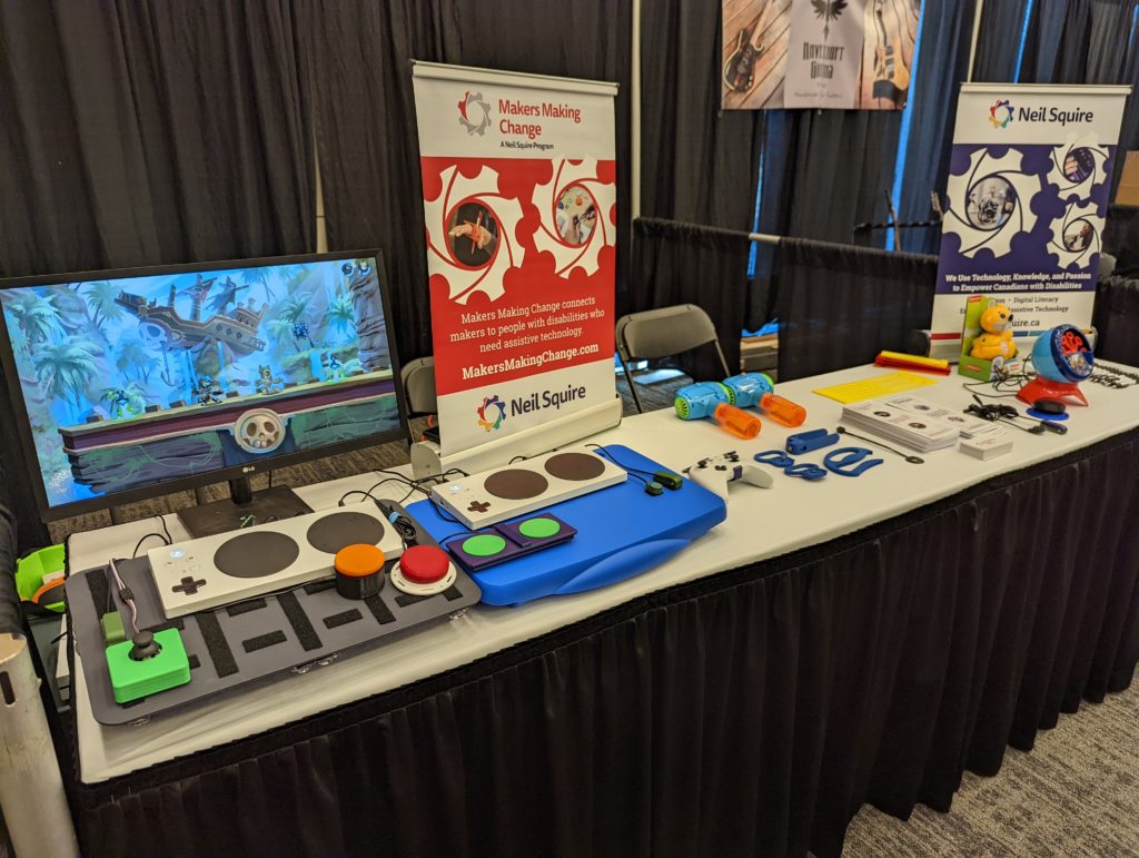 MMC booth set up at the Edmonton Maker Faire.