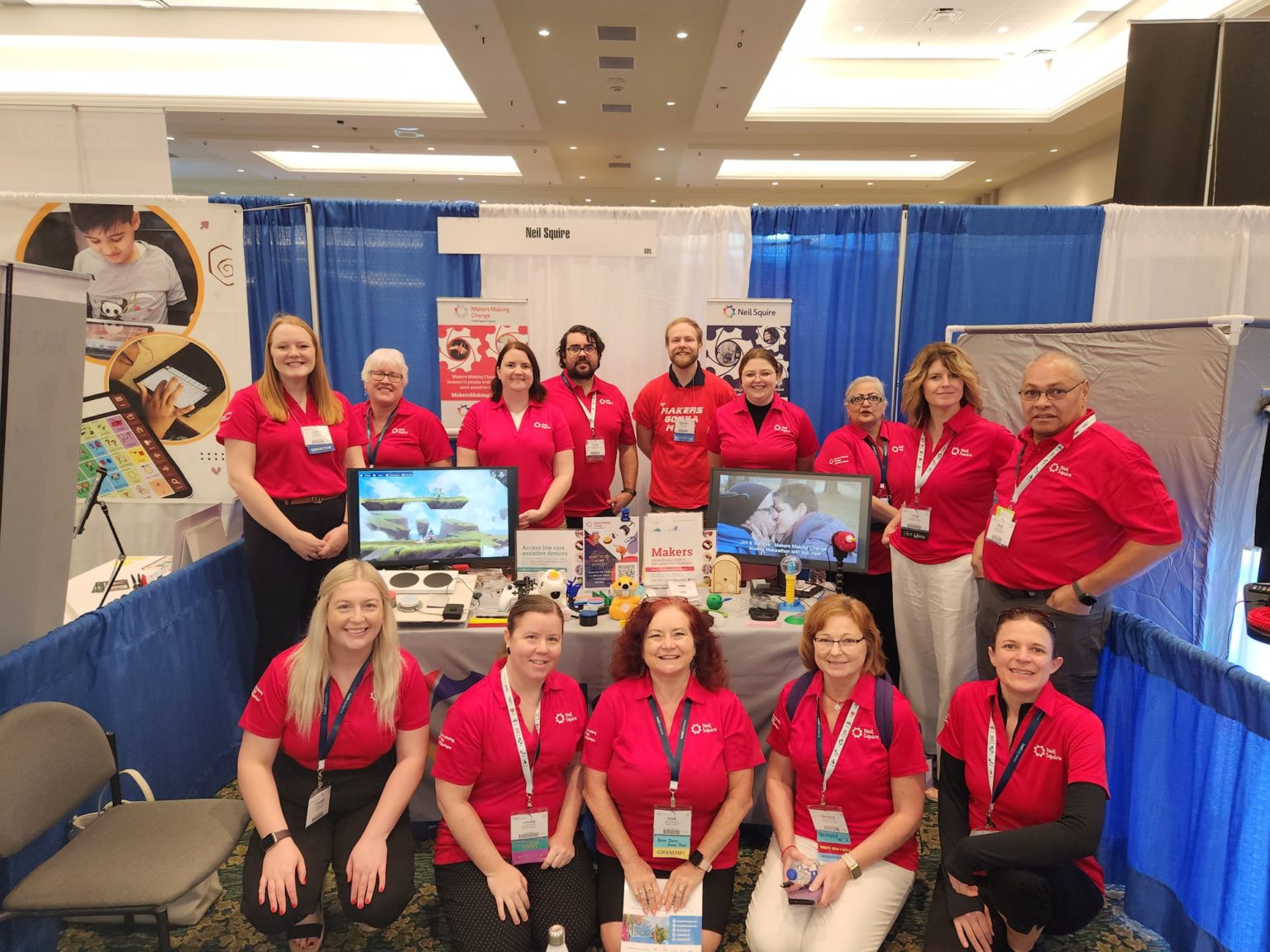 The Makers Making Change team at ATIA 2023.