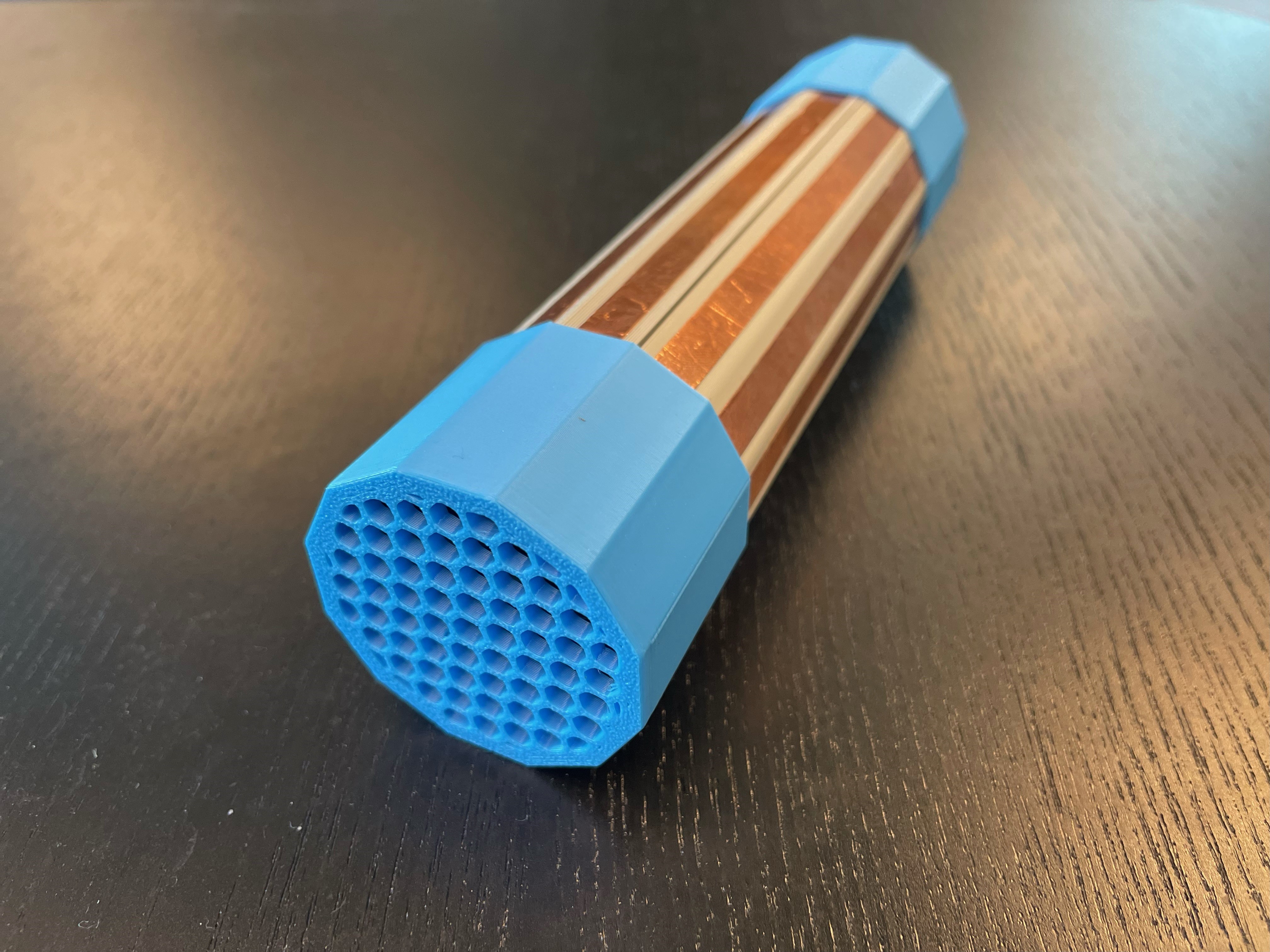 The Musical Grasping Training Aid resting on a table