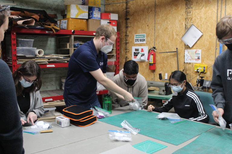 Participants at a build event.