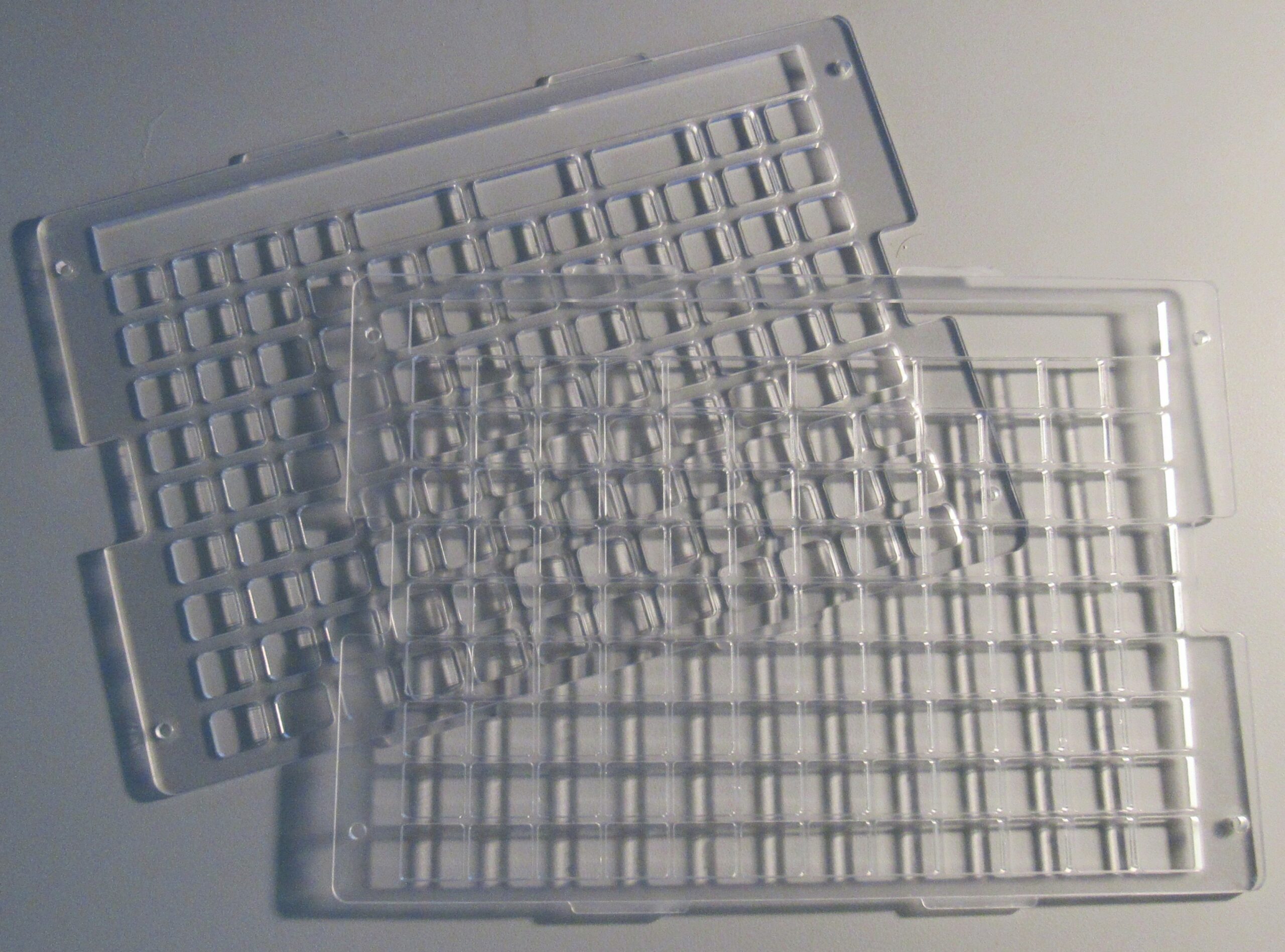 Two lasercut keyguards